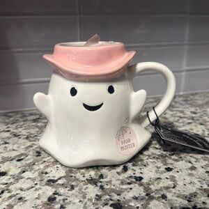 Ghost Mug Pink Hat